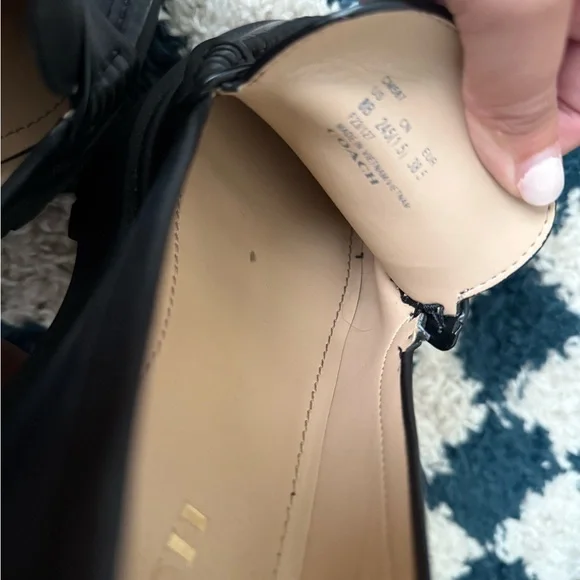 Coach Ruthie black leather chunky platform loafers - Picture 10 of 14